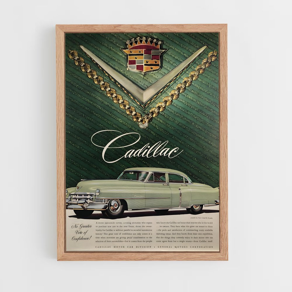 Poster Cadillac Vintage (vue 4)