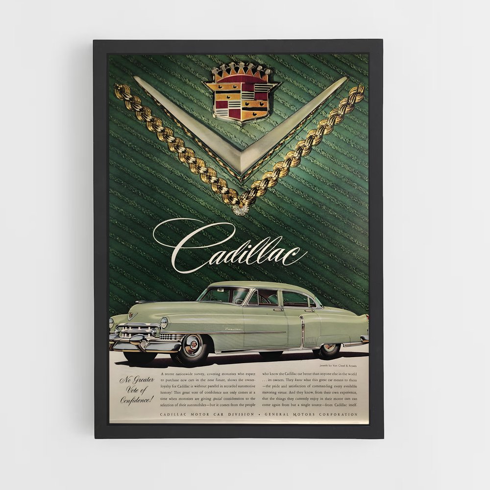 Poster Cadillac Vintage (vue 2)