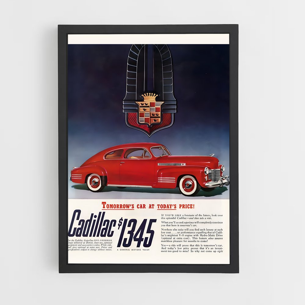 Poster Retro Cadillac (vue 2)