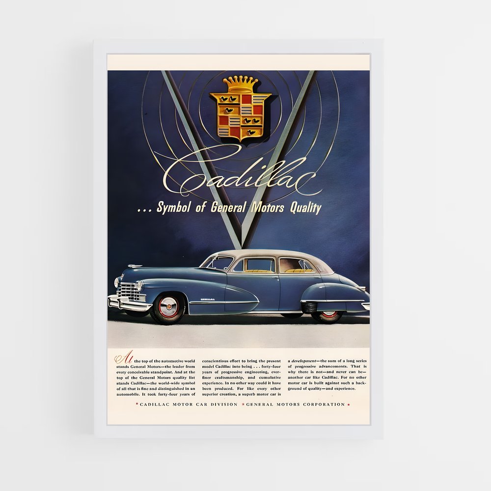Poster Cadillac Motor Quality (vue 3)