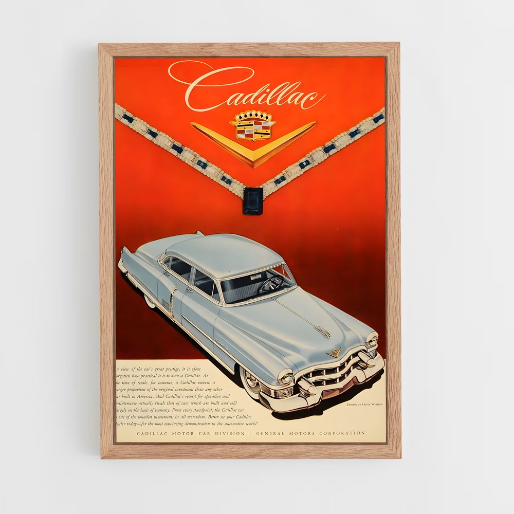 Poster Cadillac Rouge (vue 4)