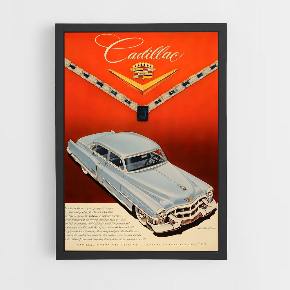 Poster Cadillac Rouge (vue 2)