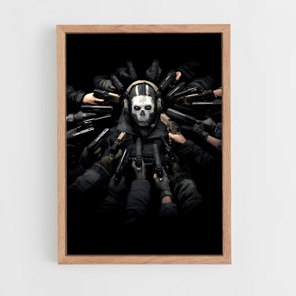Poster Call of Duty Pistolets (vue 4)