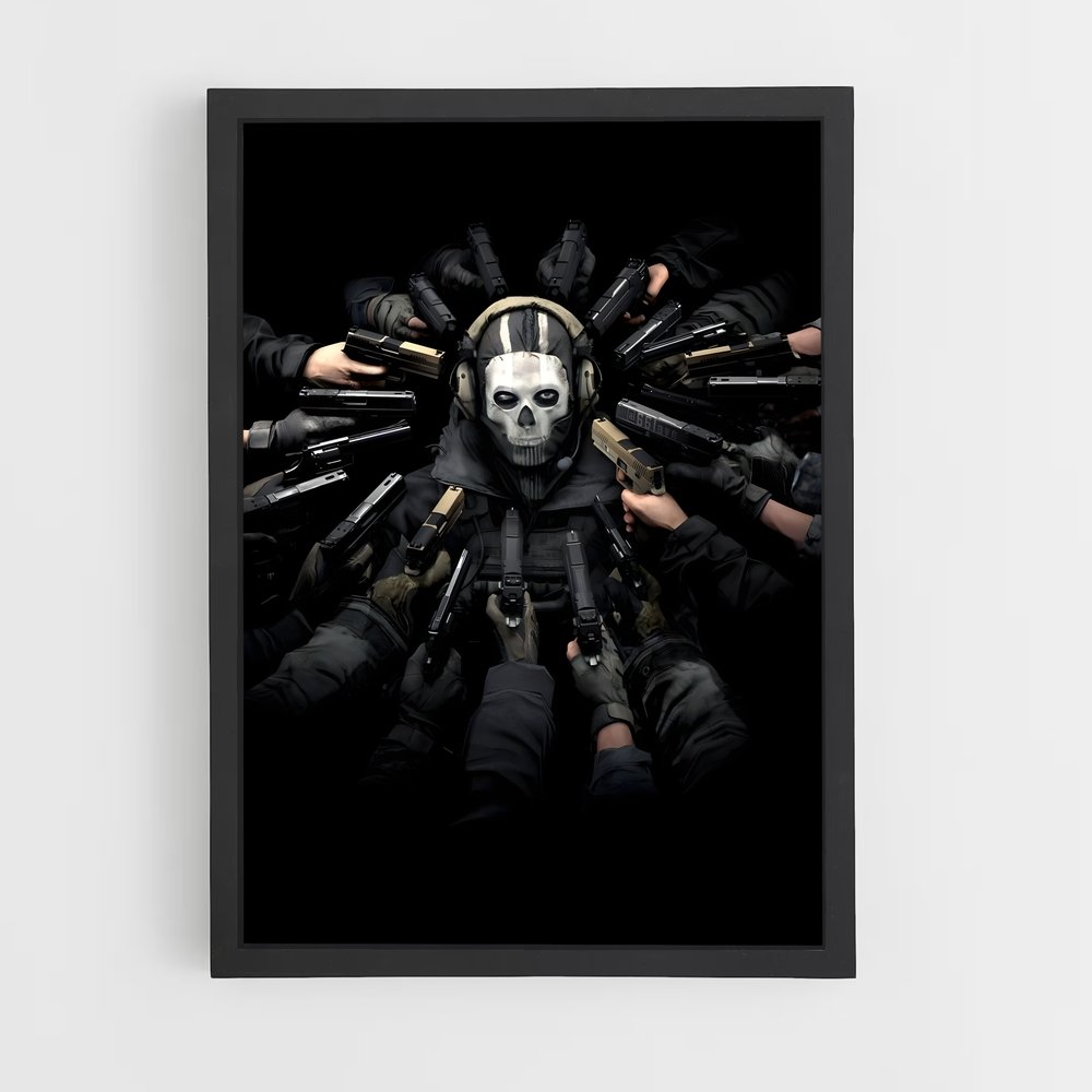 Poster Call of Duty Pistolets (vue 2)
