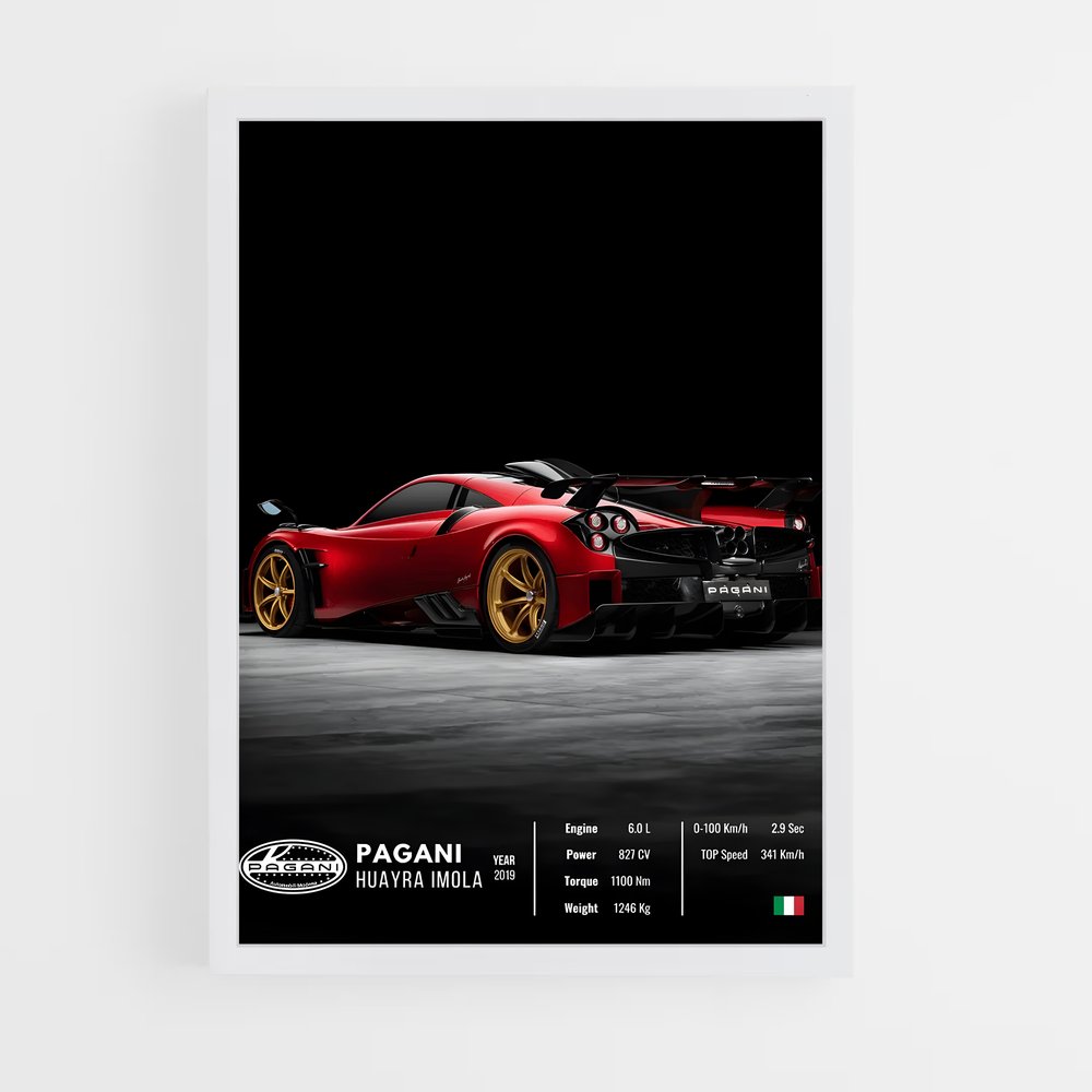 Affiche Pagani Huayra Imola – affiche Affiches Voitures (vue 3)