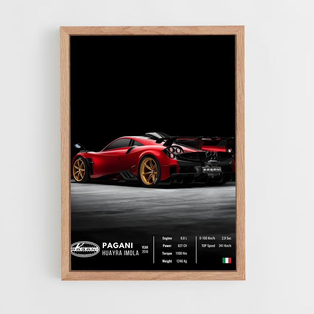 Affiche Pagani Huayra Imola – affiche Affiches Voitures (vue 4)