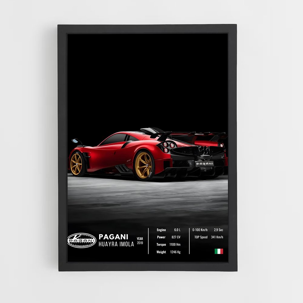 Affiche Pagani Huayra Imola – affiche Affiches Voitures (vue 2)
