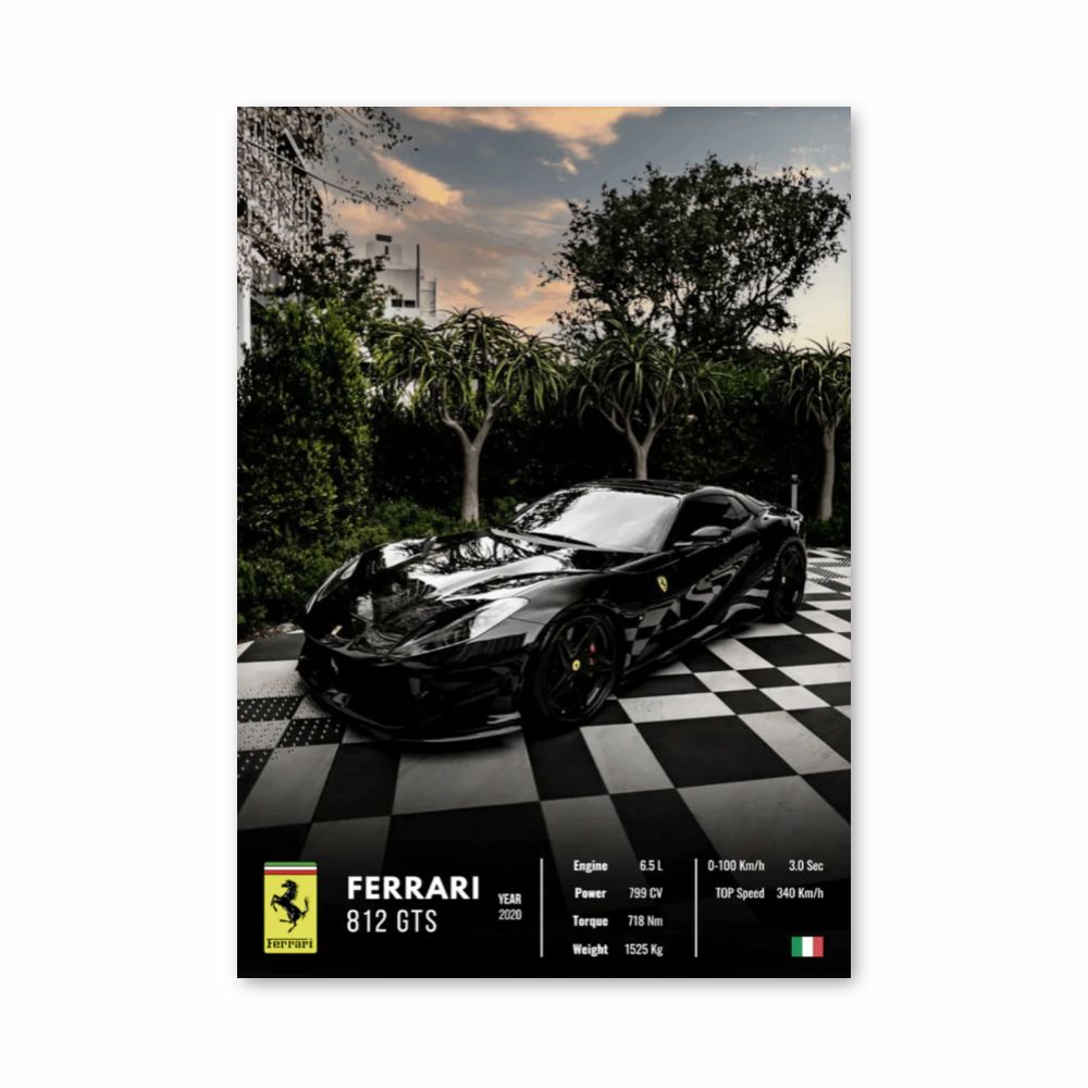 Affiche Ferrari 812 GTS