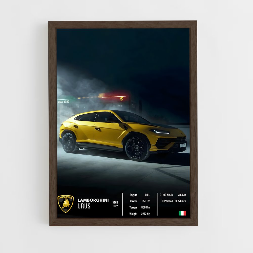Affiche Lamborghini Urus – affiche Affiches Voitures (vue 5)