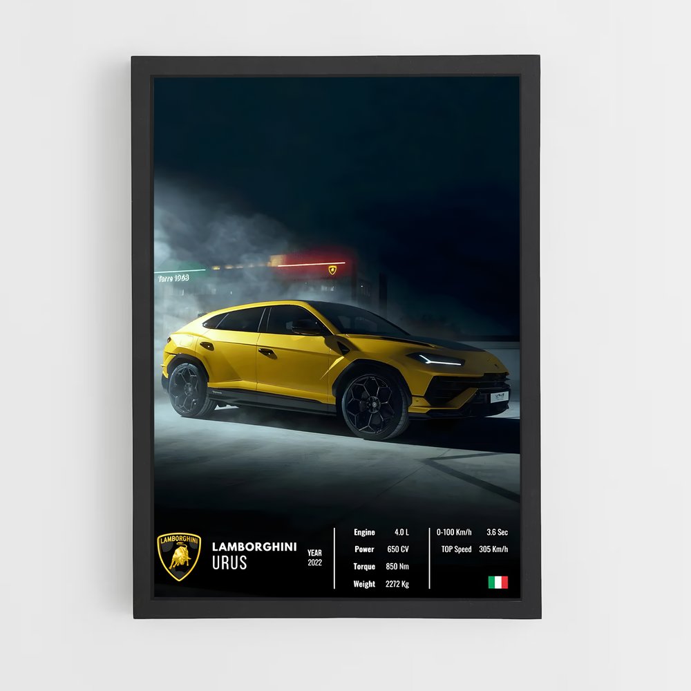 Affiche Lamborghini Urus – affiche Affiches Voitures (vue 2)