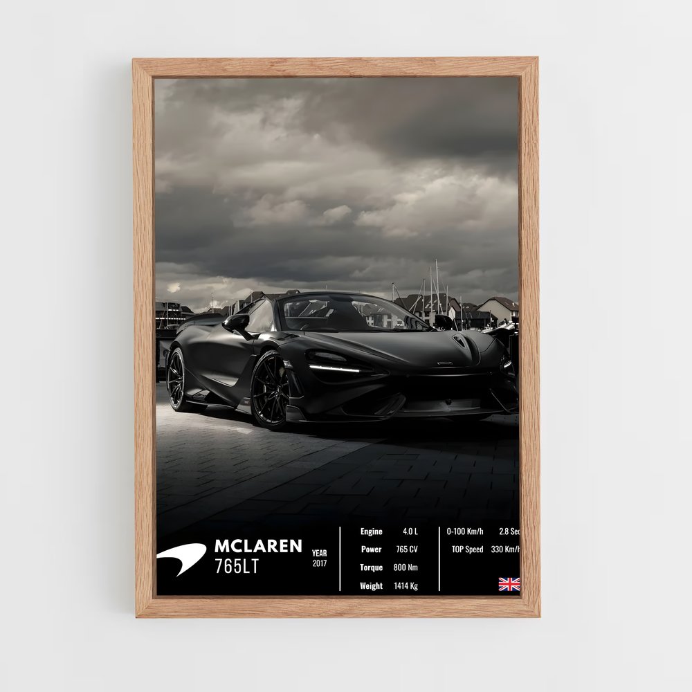 Affiche Mclaren 765LT – affiche Affiches Voitures (vue 4)