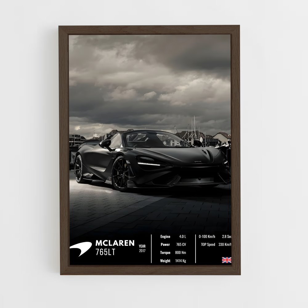 Affiche Mclaren 765LT – affiche Affiches Voitures (vue 5)