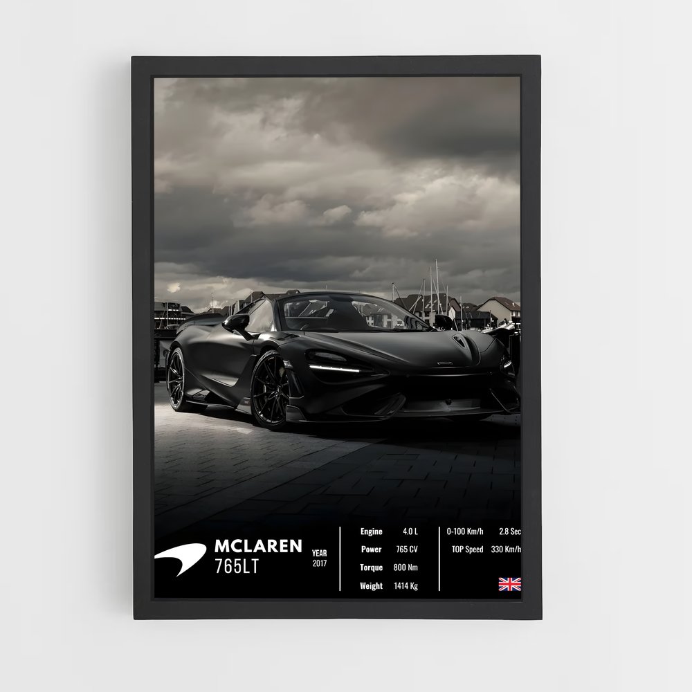 Affiche Mclaren 765LT – affiche Affiches Voitures (vue 2)