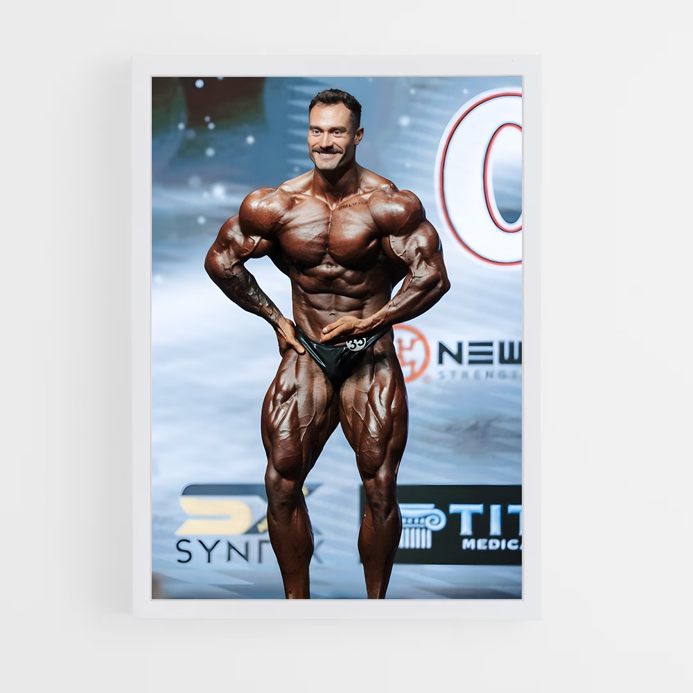 Poster Chris Bumstead Pose – affiche Musculation (vue 3)