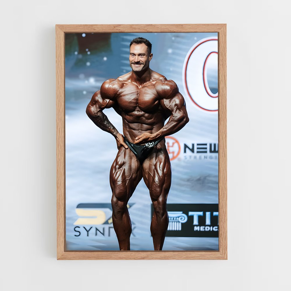 Poster Chris Bumstead Pose – affiche Musculation (vue 4)