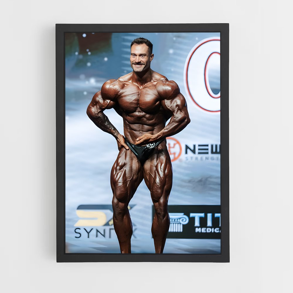 Poster Chris Bumstead Pose – affiche Musculation (vue 2)