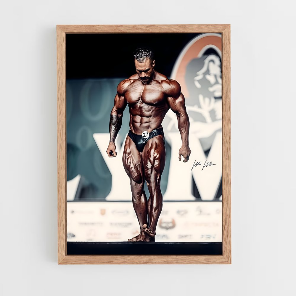 Poster Chris Bumstead Scène – affiche Musculation (vue 4)