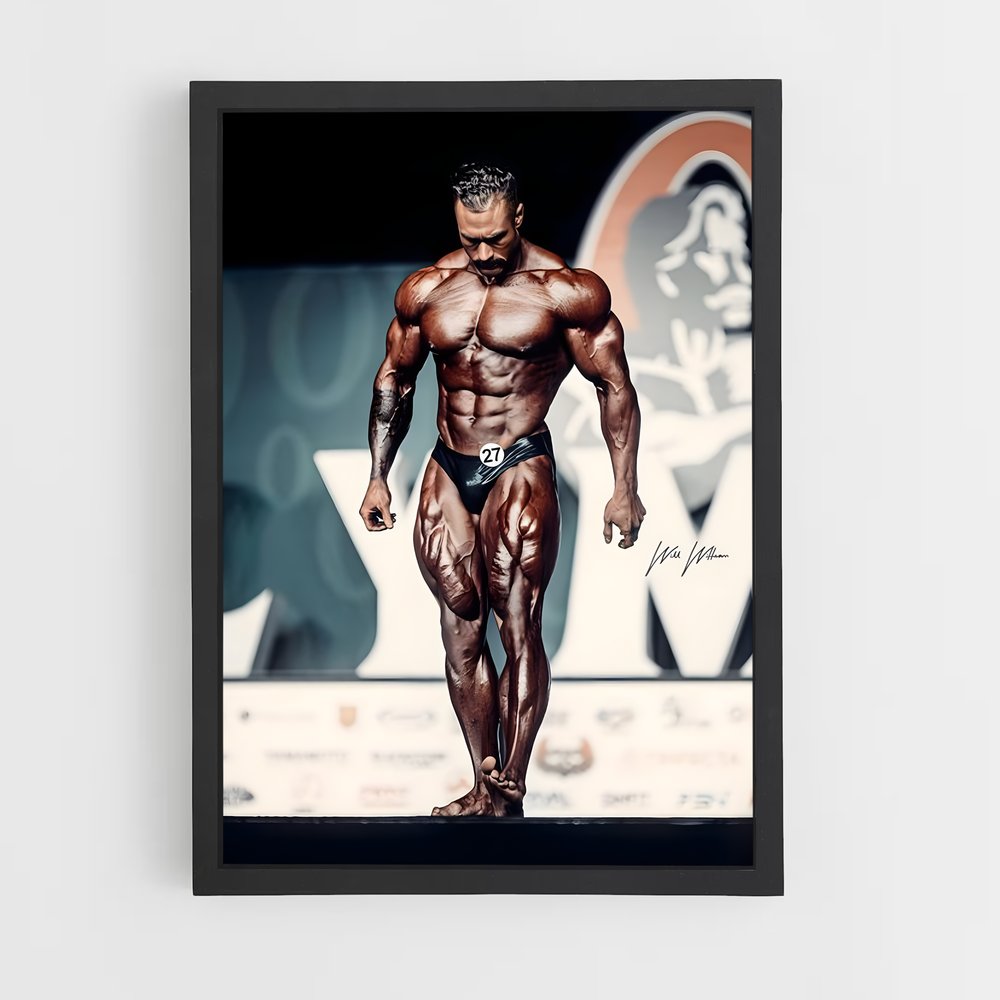 Poster Chris Bumstead Scène – affiche Musculation (vue 2)