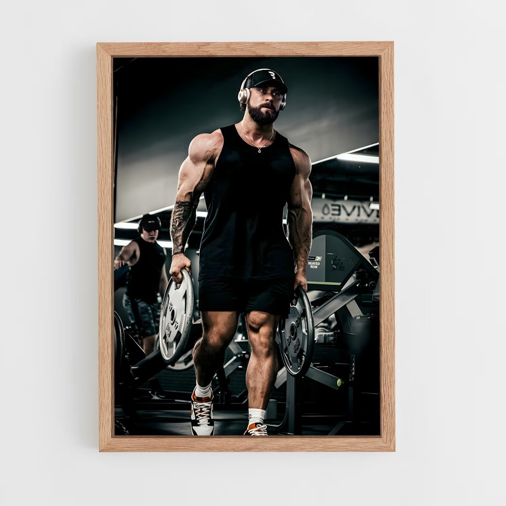 Poster Chris Bumstead Gym – affiche Musculation (vue 4)