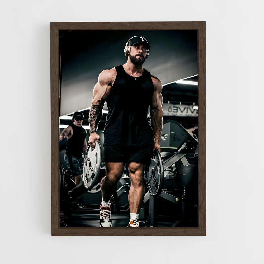 Poster Chris Bumstead Gym – affiche Musculation (vue 5)