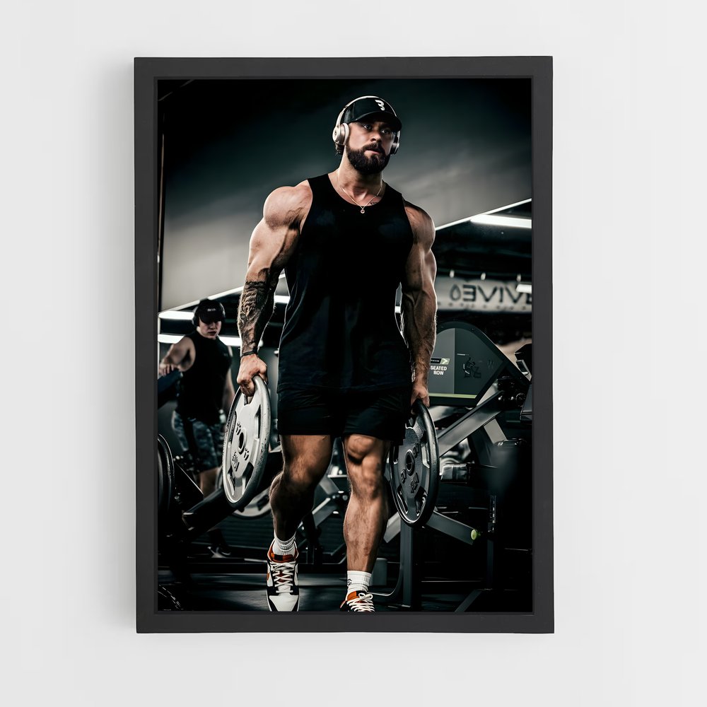 Poster Chris Bumstead Gym – affiche Musculation (vue 2)