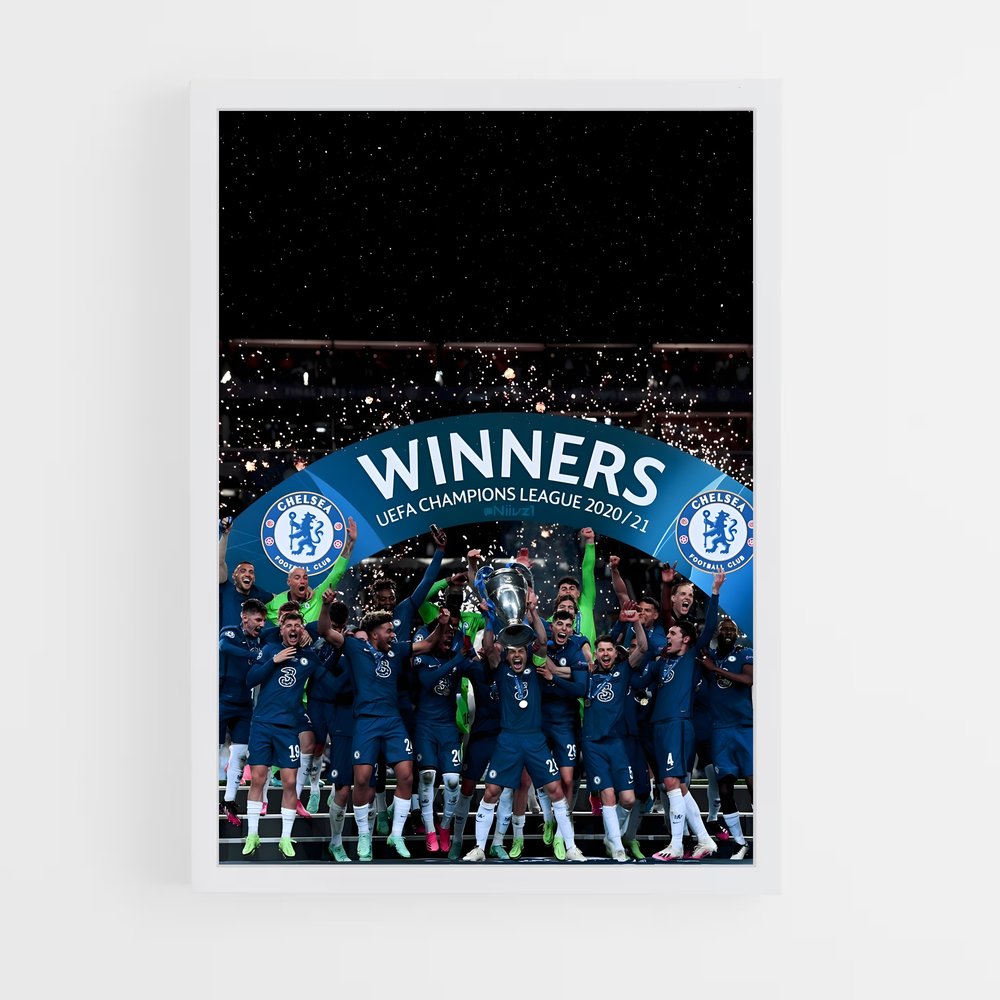 Poster Chelsea FC Champions League – affiche Football (vue 3)