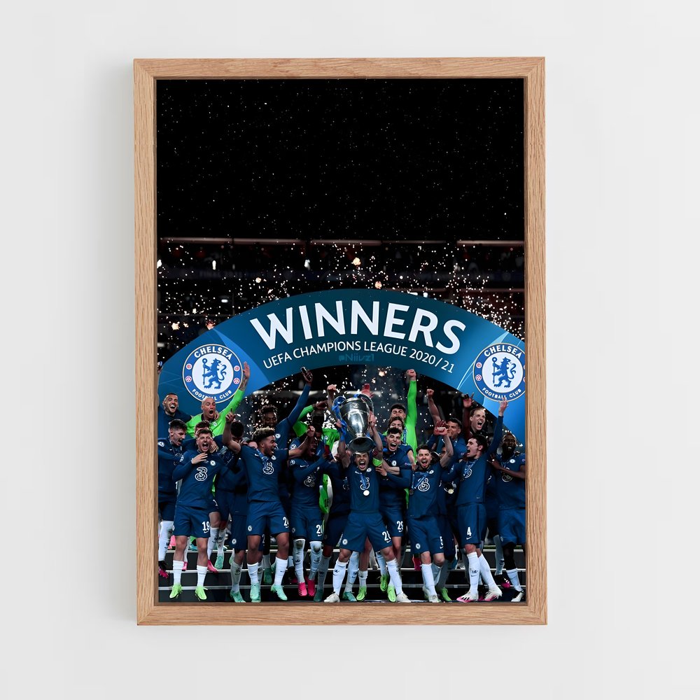 Poster Chelsea FC Champions League – affiche Football (vue 4)