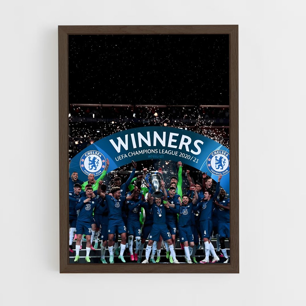 Poster Chelsea FC Champions League – affiche Football (vue 5)