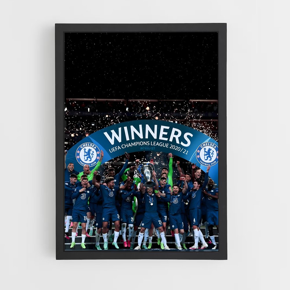Poster Chelsea FC Champions League – affiche Football (vue 2)
