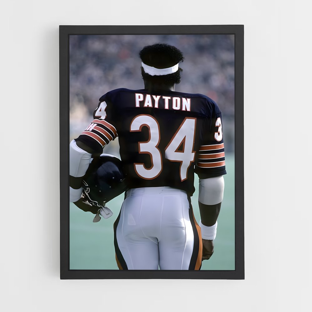 Poster Payton – affiche Football US (vue 2)