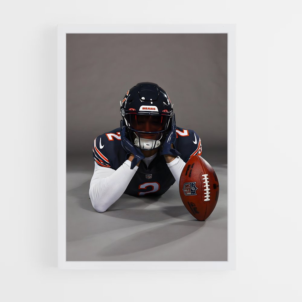 Poster Chicago Bears Ballon – affiche Football US (vue 3)