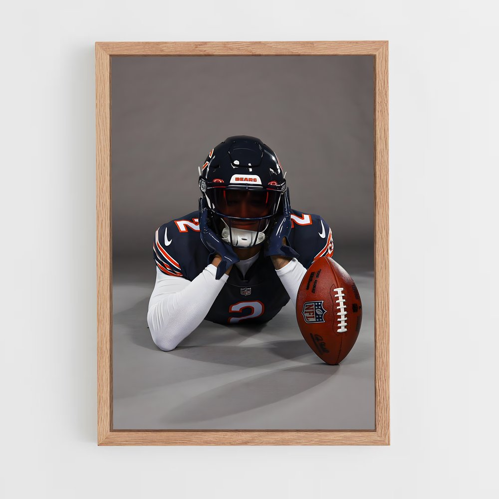 Poster Chicago Bears Ballon – affiche Football US (vue 4)