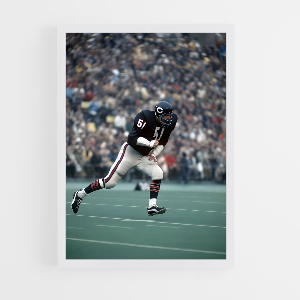 Poster Chicago Bears Course – affiche Football US (vue 3)