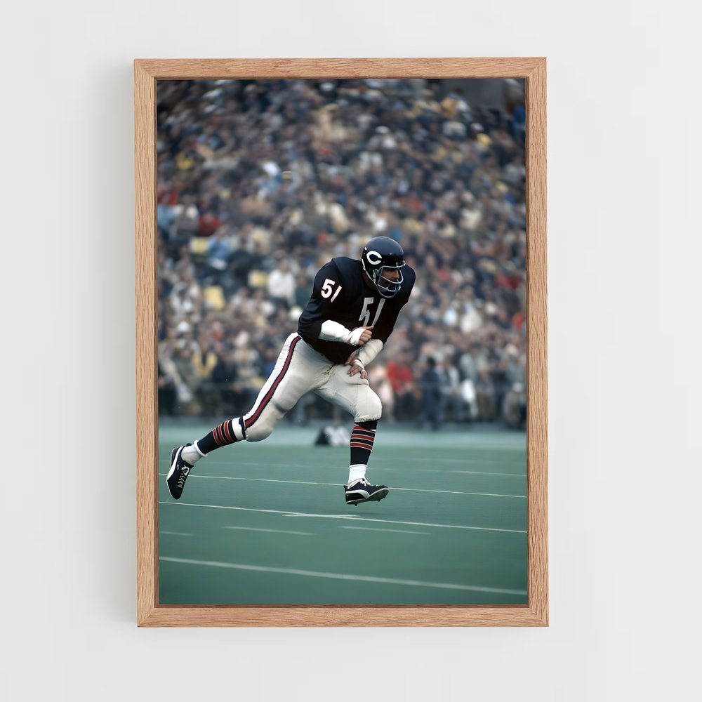 Poster Chicago Bears Course – affiche Football US (vue 4)