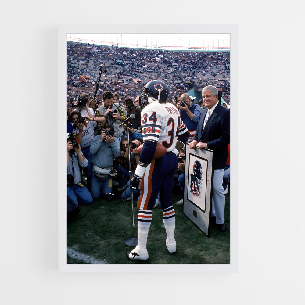 Poster Payton 34 – affiche Football US (vue 3)