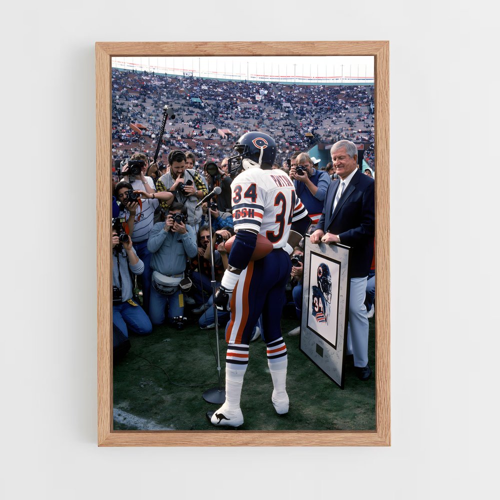 Poster Payton 34 – affiche Football US (vue 4)