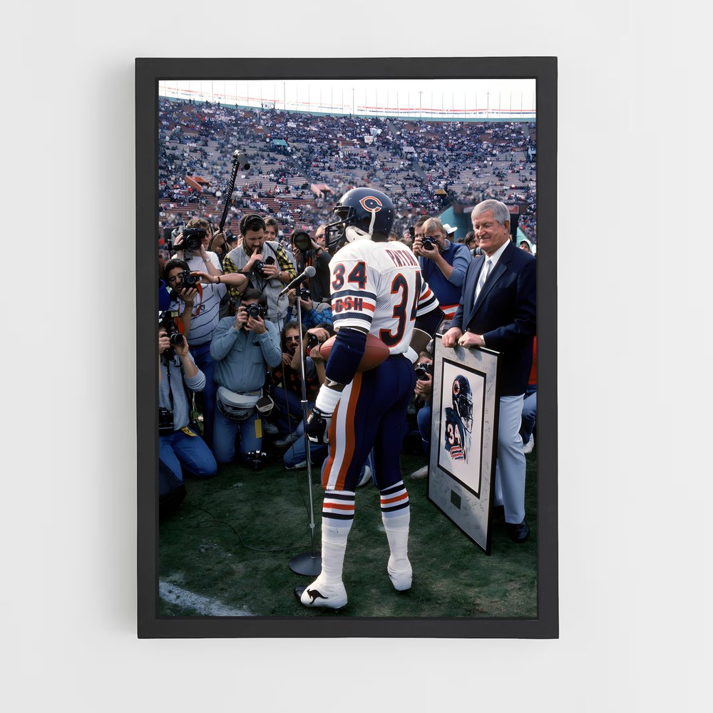 Poster Payton 34 – affiche Football US (vue 2)