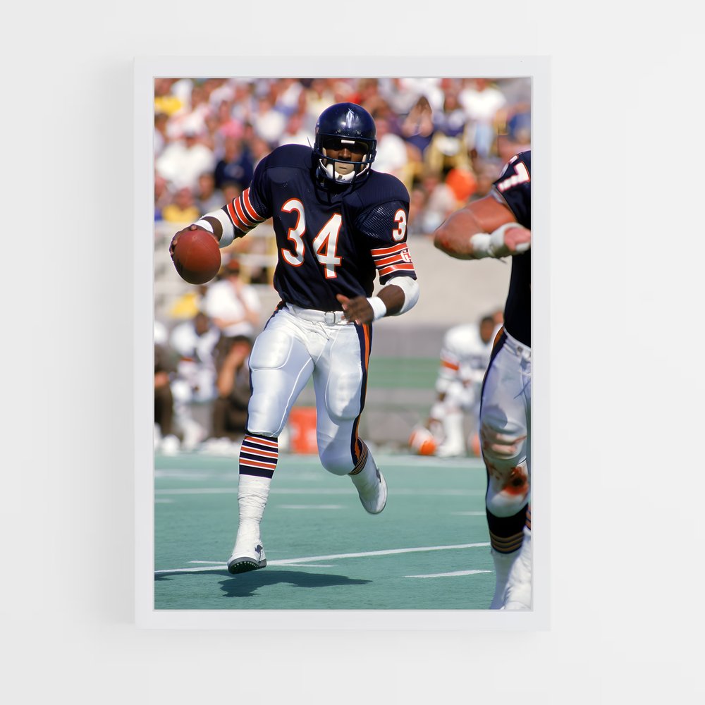 Poster Chicago Bears Touchdown – affiche Football US (vue 3)