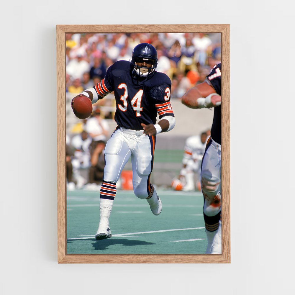 Poster Chicago Bears Touchdown – affiche Football US (vue 4)