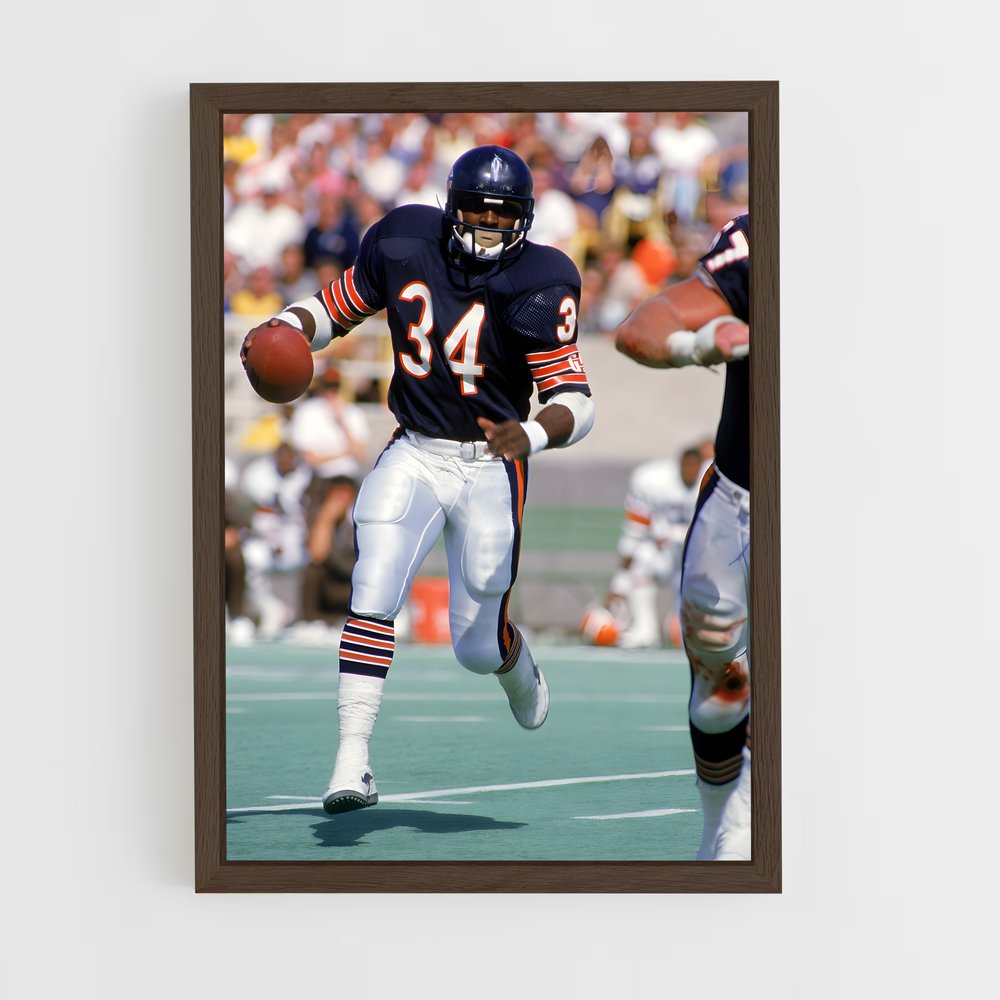 Poster Chicago Bears Touchdown – affiche Football US (vue 5)