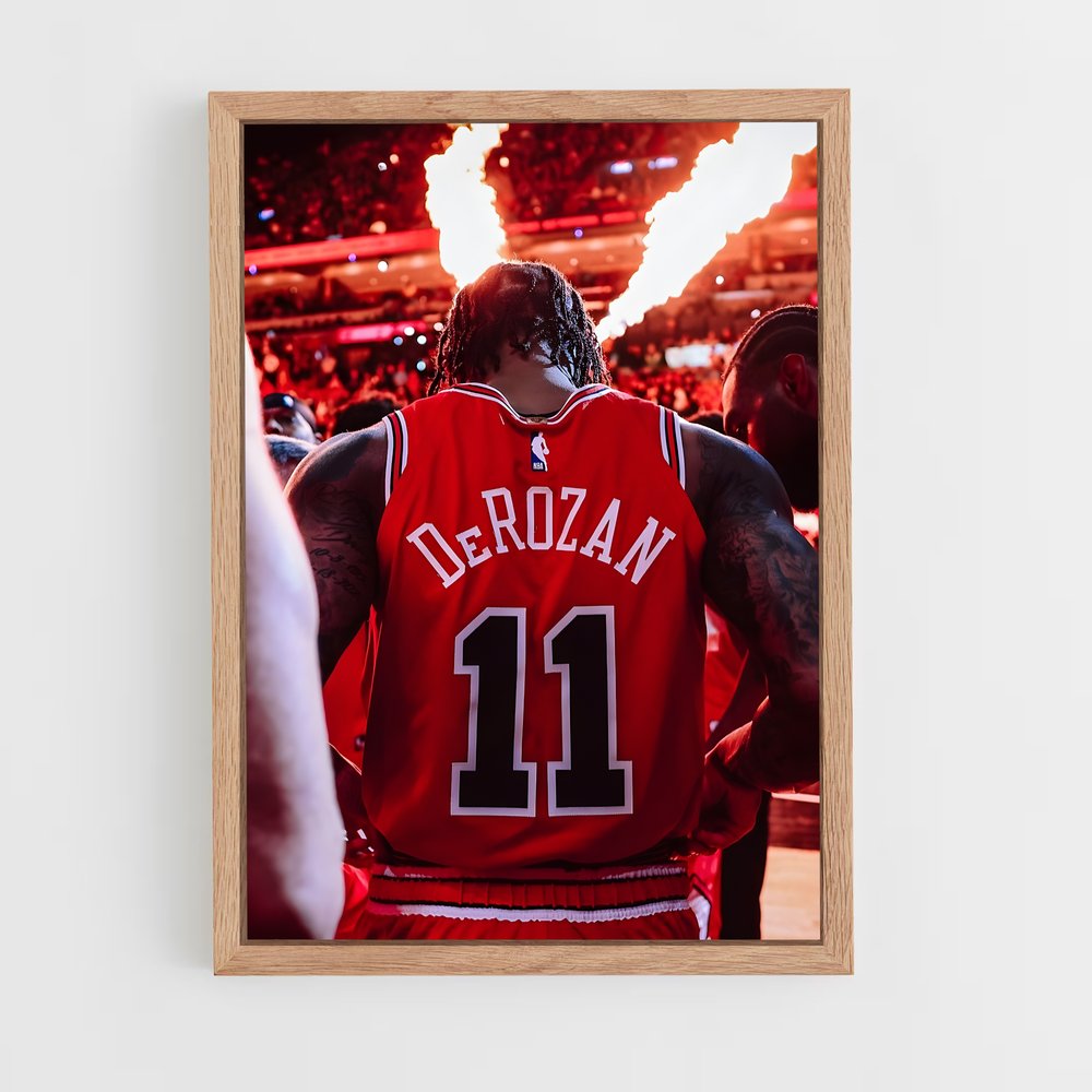 Poster Chicago Bulls DeRozan – affiche Basketball (vue 4)