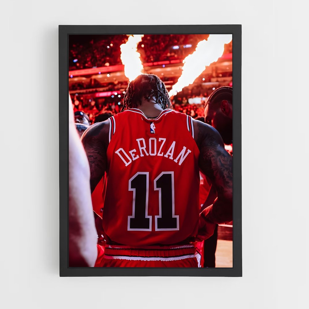 Poster Chicago Bulls DeRozan – affiche Basketball (vue 2)