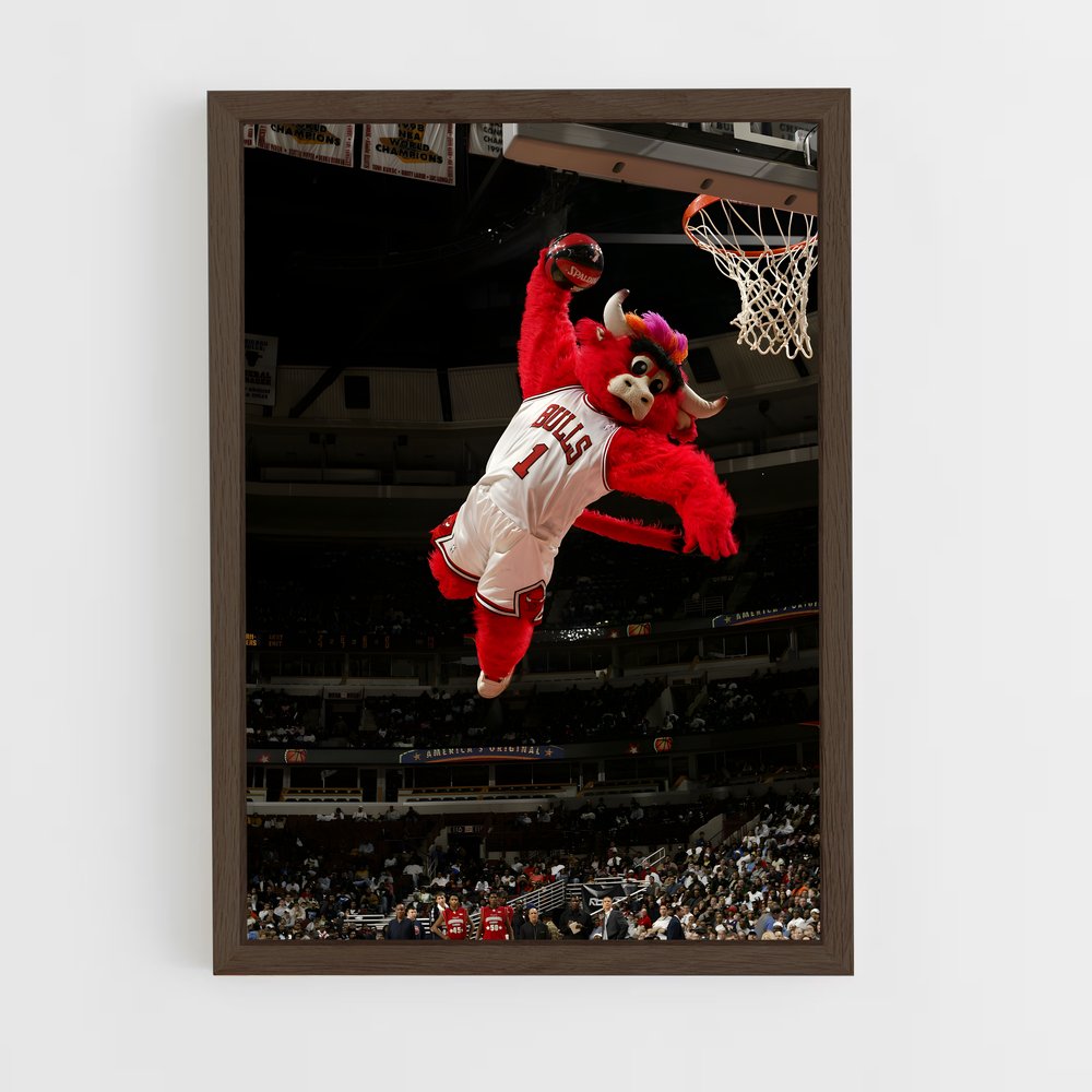 Poster Mascotte Chicago Bulls – affiche Basketball (vue 5)