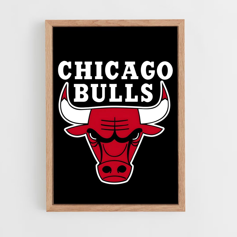 Poster Chicago Bulls Logo – affiche Basketball (vue 4)