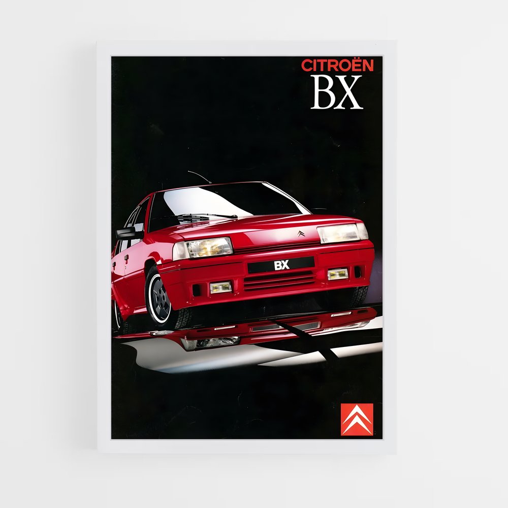 Poster Citroen BX – affiche Citroën (vue 3)