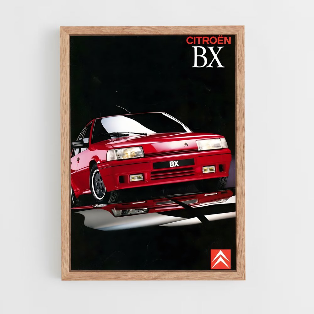 Poster Citroen BX – affiche Citroën (vue 4)
