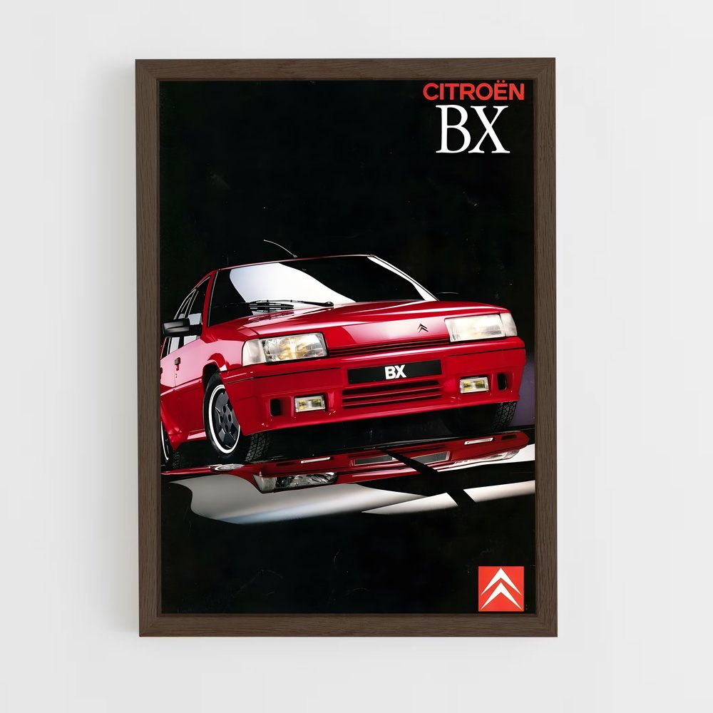 Poster Citroen BX – affiche Citroën (vue 5)