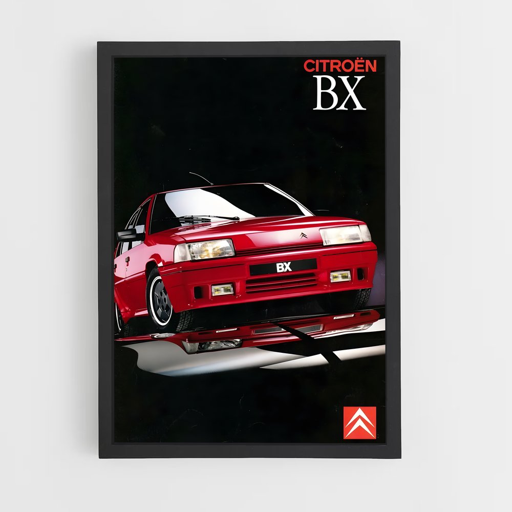 Poster Citroen BX – affiche Citroën (vue 2)