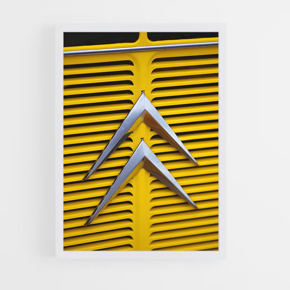 Poster Citroen Logo VIntage – affiche Citroën (vue 3)