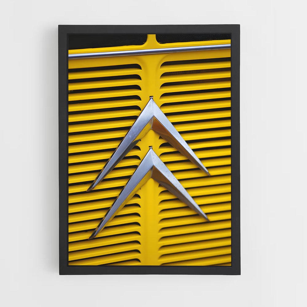 Poster Citroen Logo VIntage – affiche Citroën (vue 2)